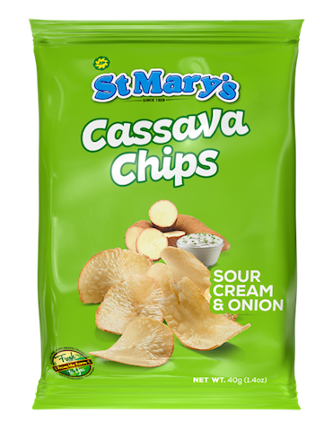 Cassava Chips Sour Cream & Onion (40g)